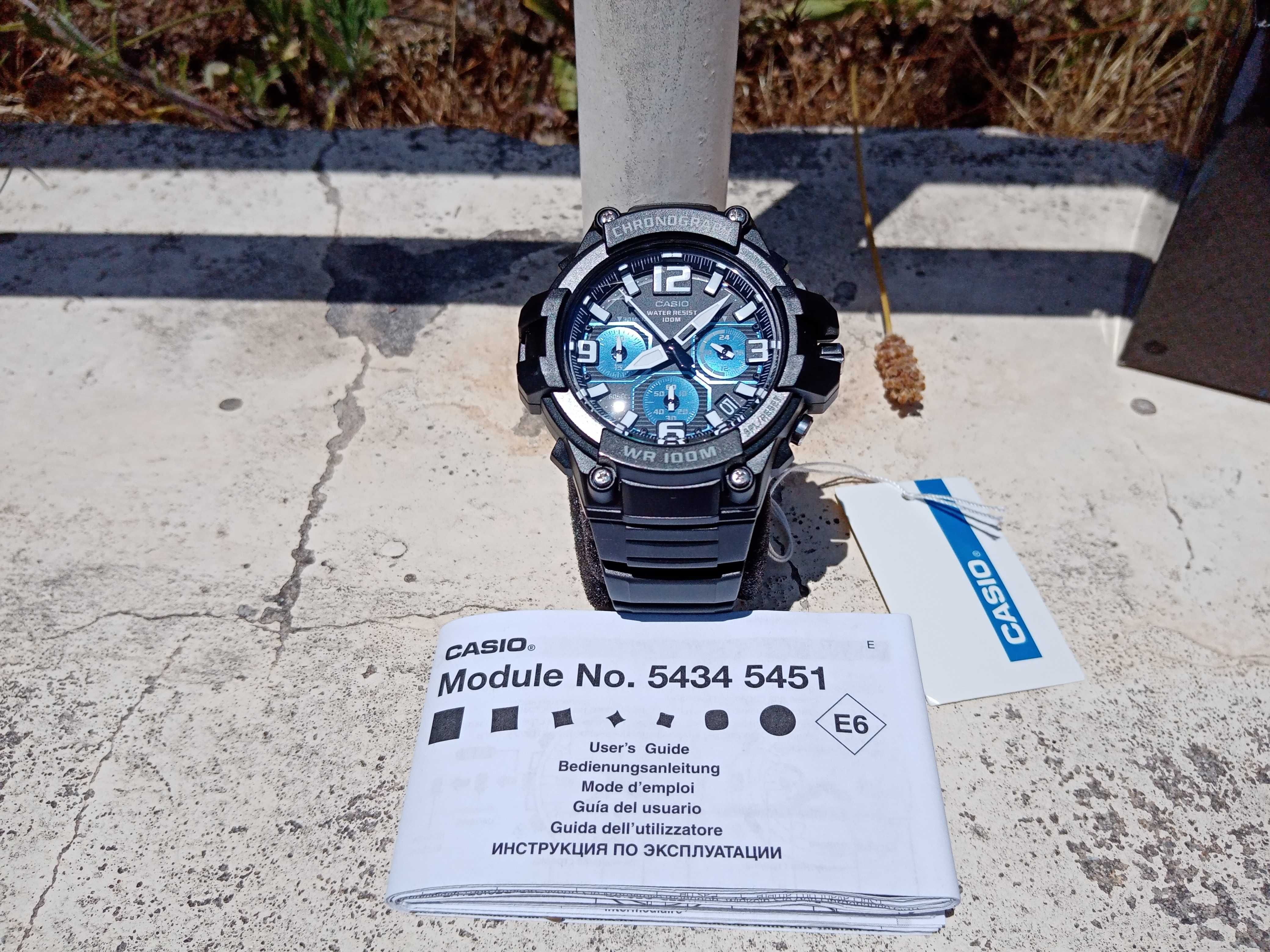 Casio MCW-100H-1A2VEF Pilot - Novo e Original