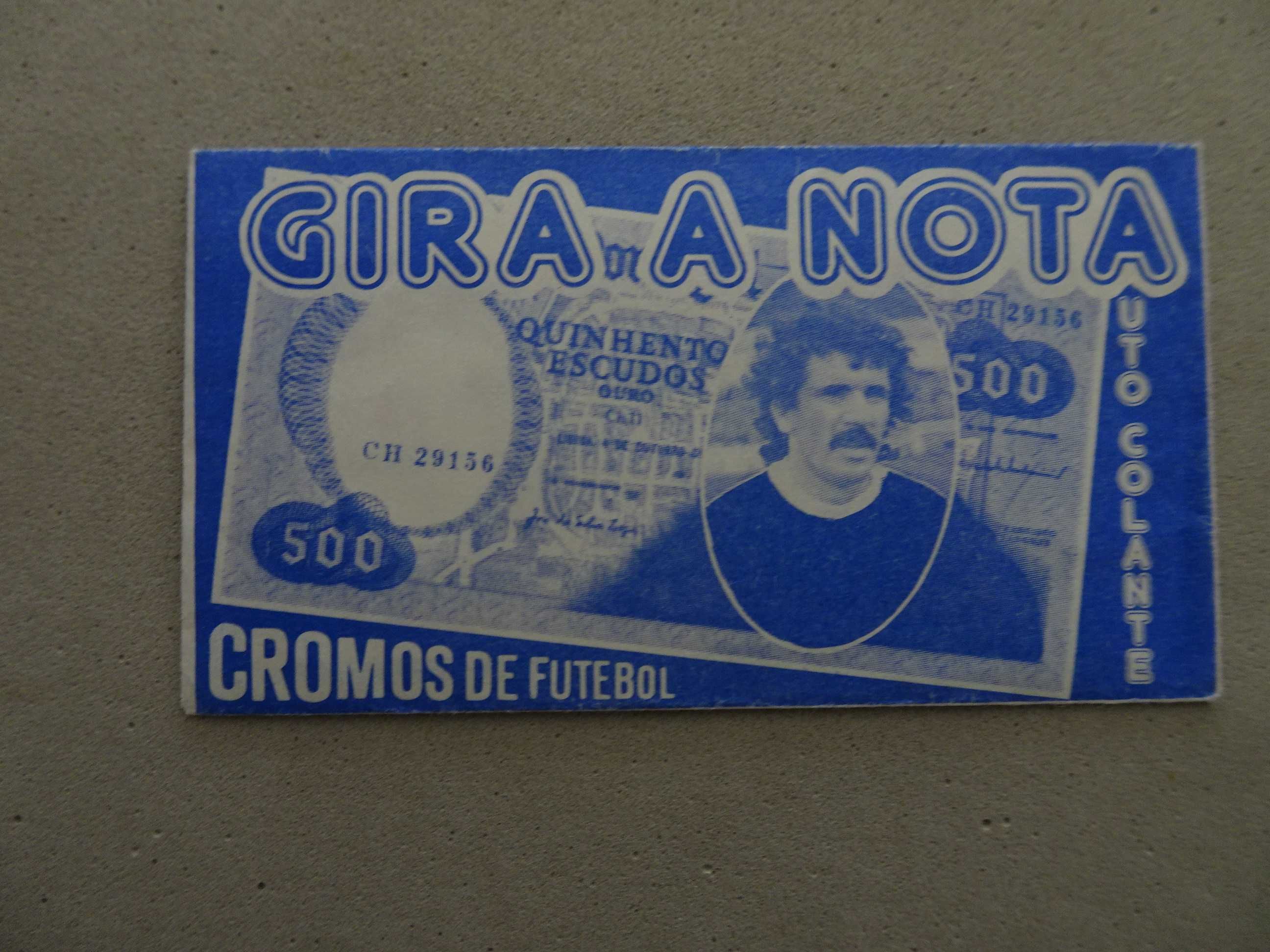 Carteira cromos fechada futebol Gira a Nota - Mabilgráfica