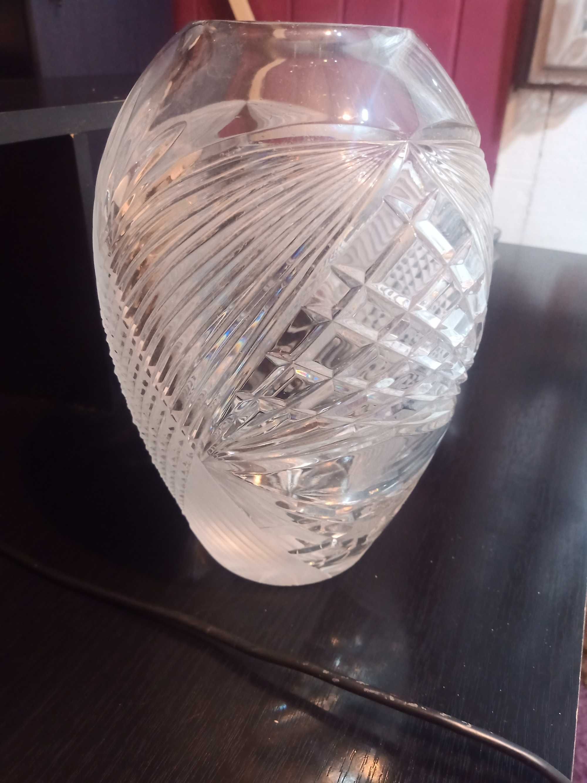 Duży wazon kryształowy
