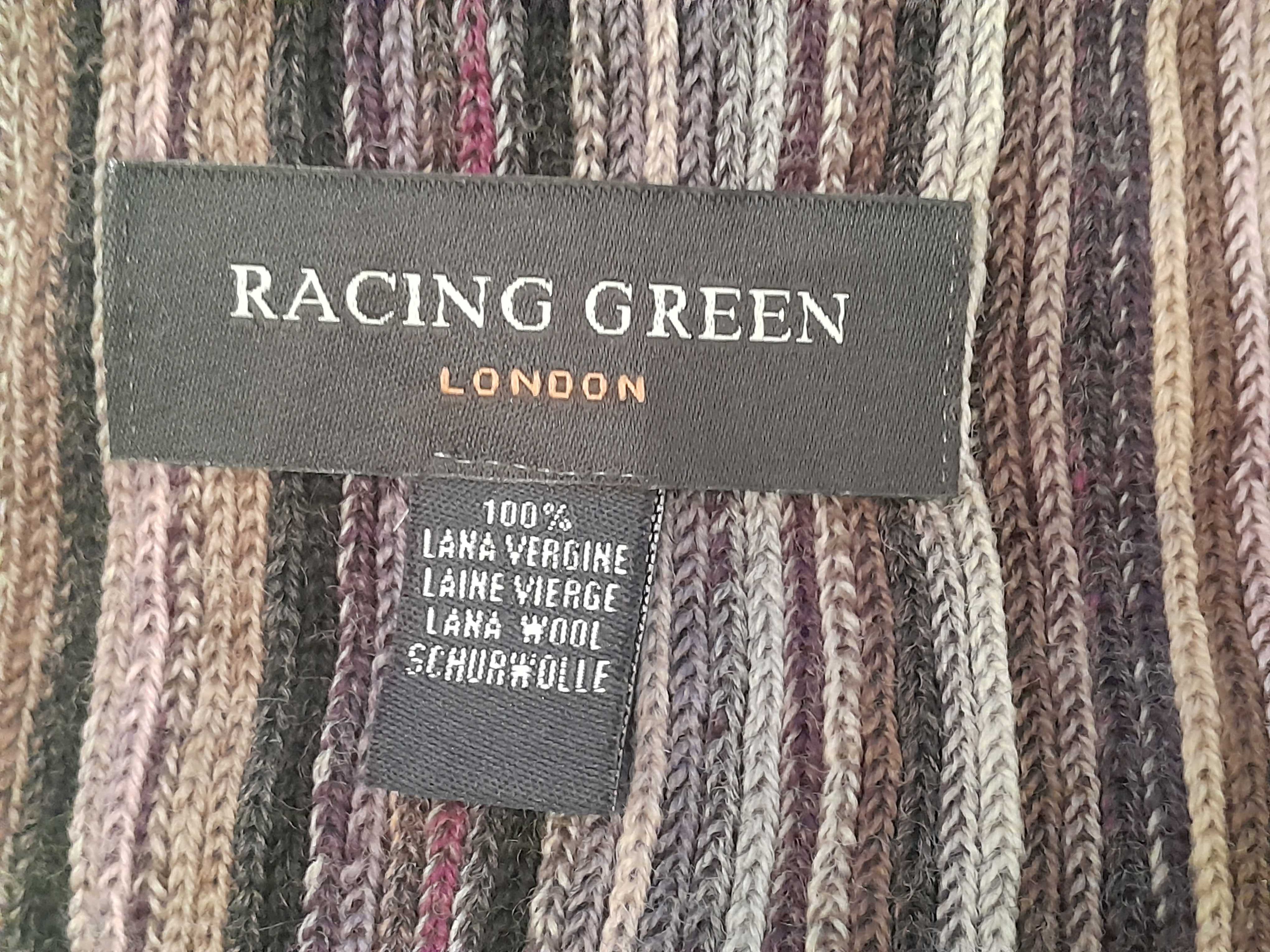 szalik racing green wełniany