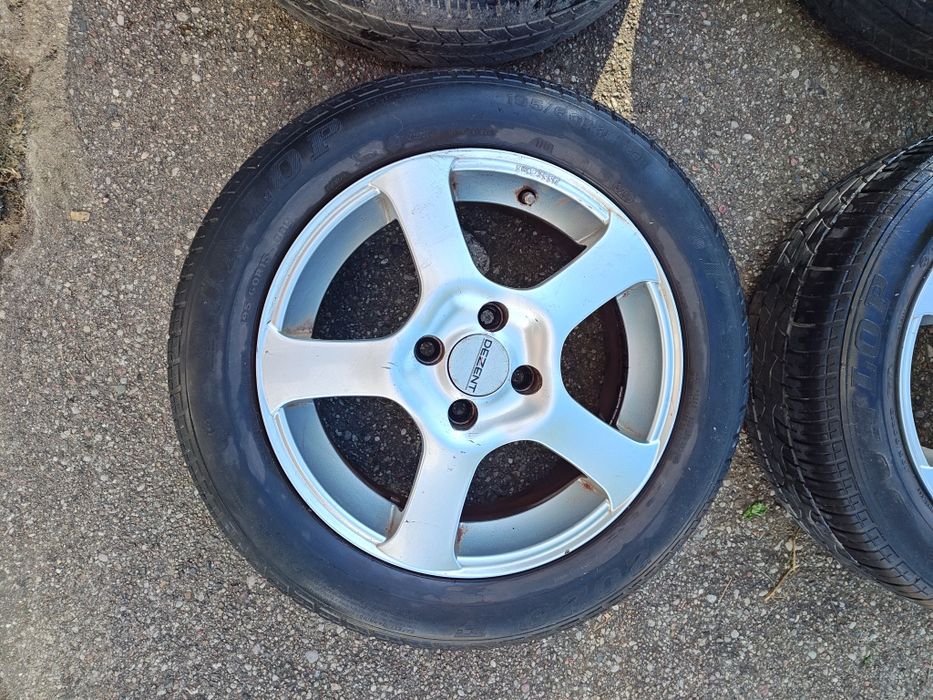 Sprzedam 4 Alufelgi DEZENT 15, 6.5jx15H2 wraz z oponami