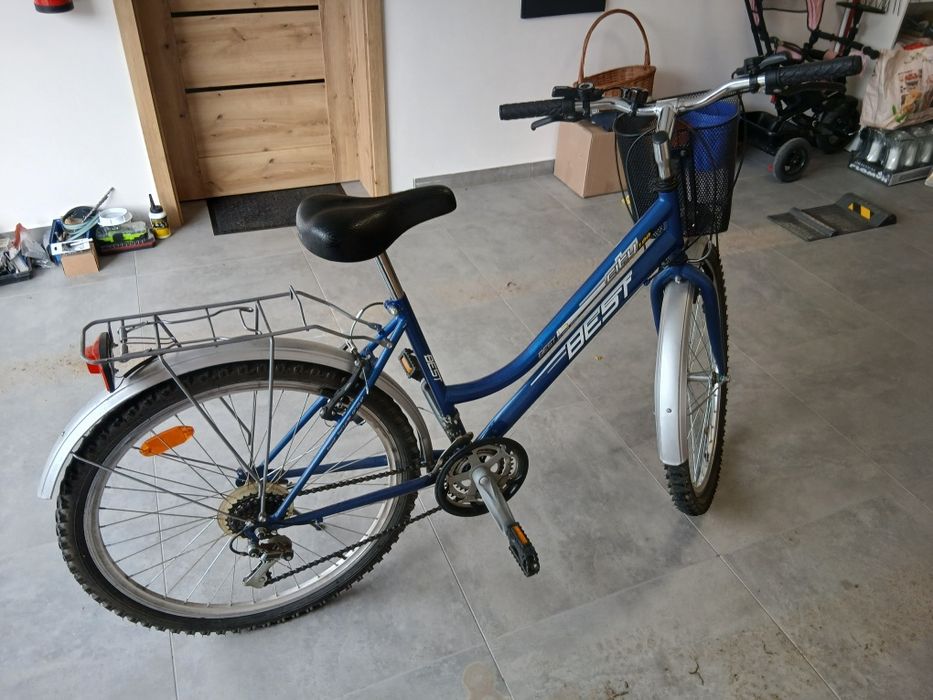 Rower damski z koszem