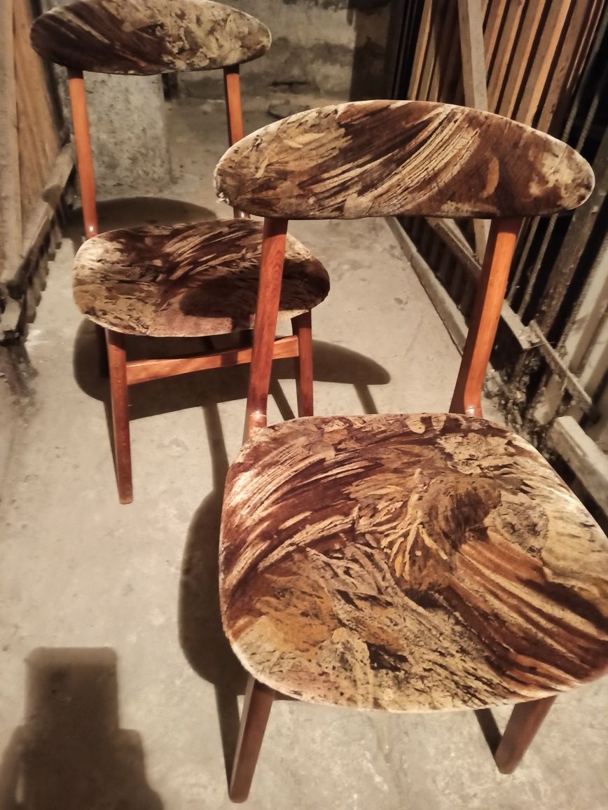 Krzesła 200-190 proj. Hałas PRL vintage design