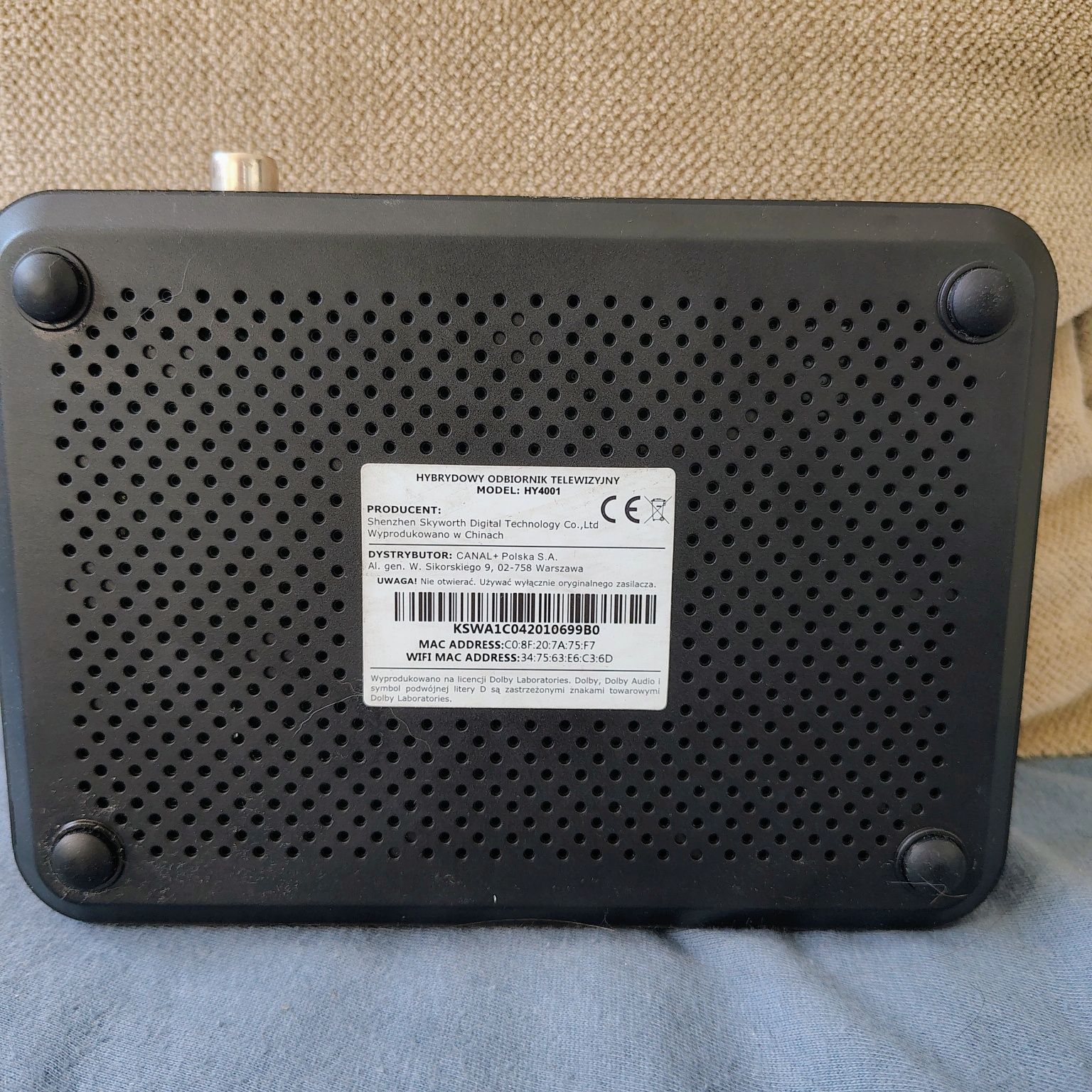 Dekoder internetowy canal Plus online DVB-T 4k box