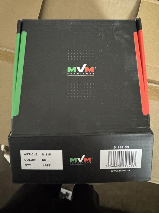 Ручки на розеті MVM S-1115 (T11-E11) SS нержавіюча сталь