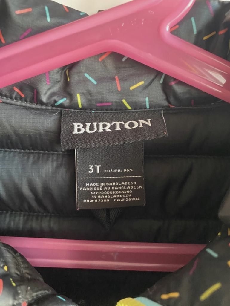 Zimowa kurtka dziecięca Burton gęsie pierze evergreen 98-104