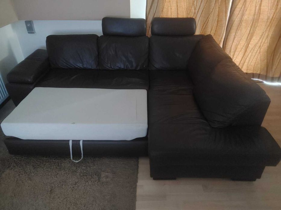 Sprzedam narożnik skórzany z funkcją spania