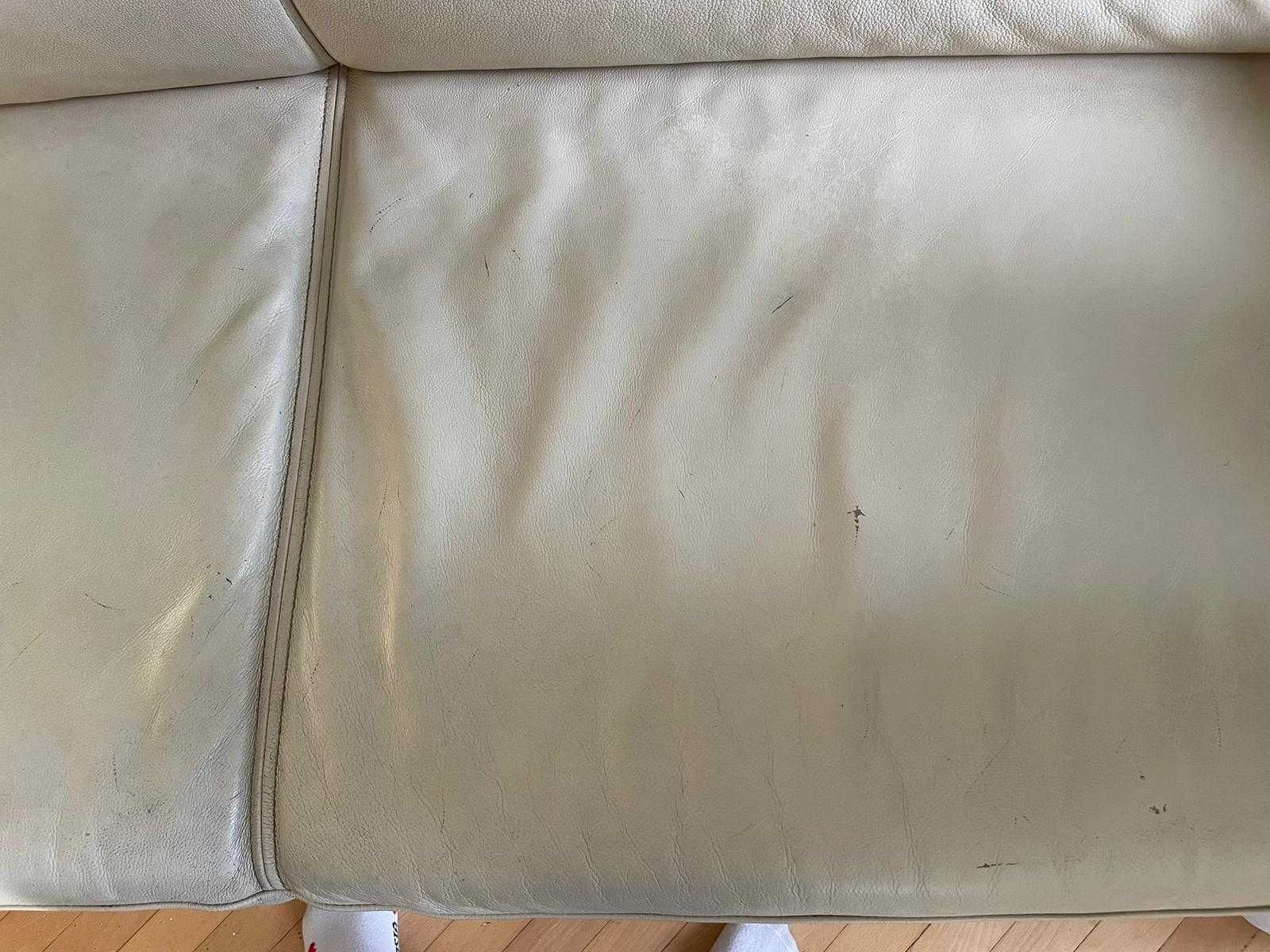 Sofa skórzana z funkcją spania
