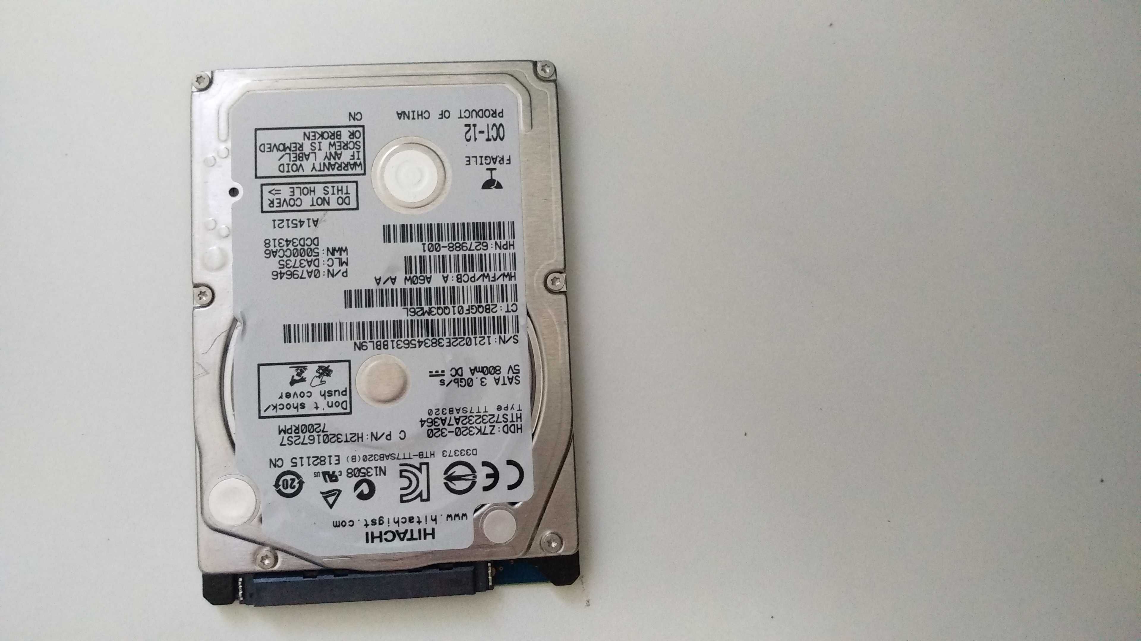 320GB, 500GB Винчестер, жесткий диск, HDD 2.5 для ноутбука