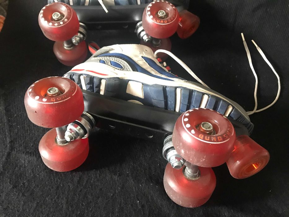 Patins Quad Retro N°38  + Kit Domyos de Proteções S – Quase Novos