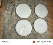 Candeeiros de teto, com 45 cm de diâmetro. Tenho 3.