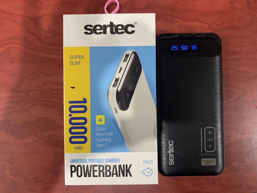 Power bank sertec 10000. В наявності. Швидка зарядка.