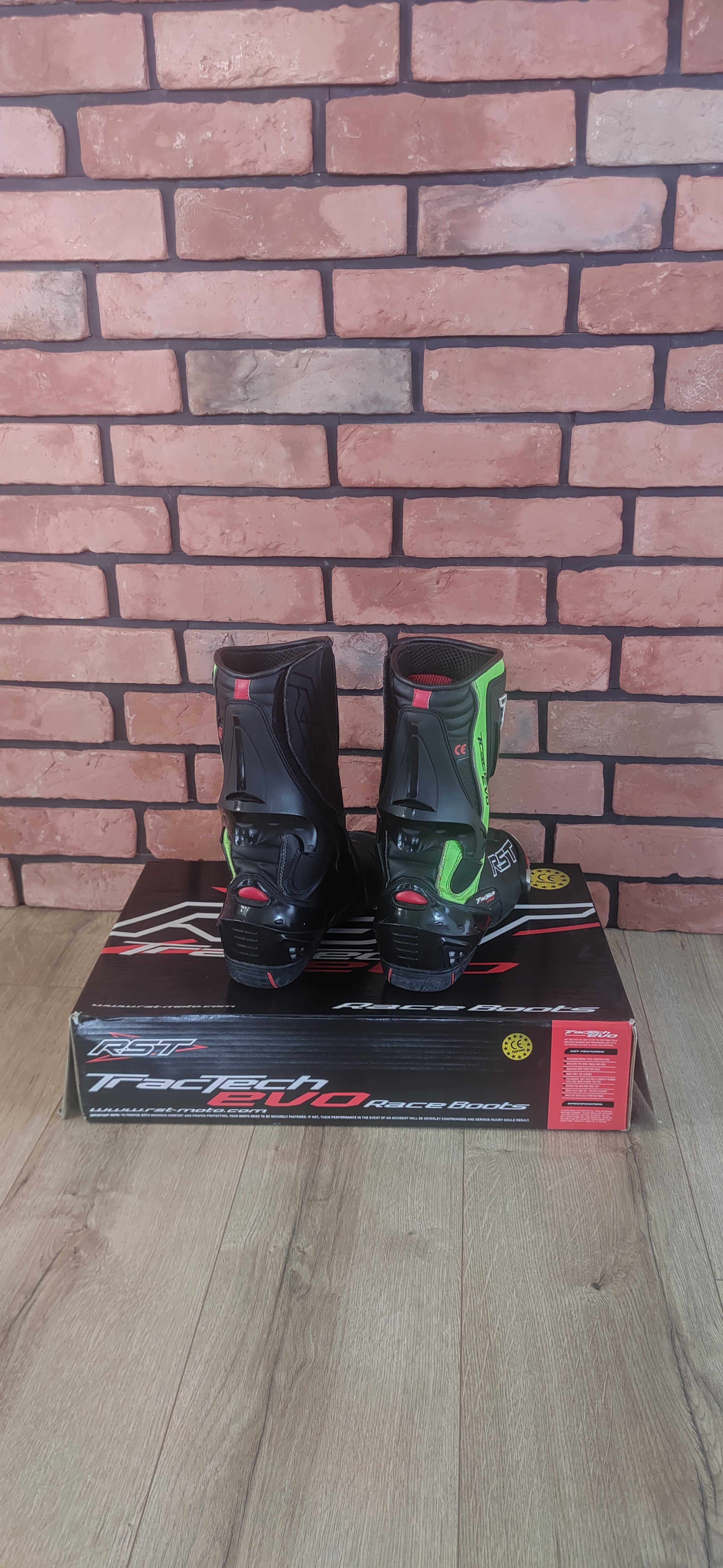 Buty Motocyklowe RST Tractech Evo Floracent green 45 zielone fluo