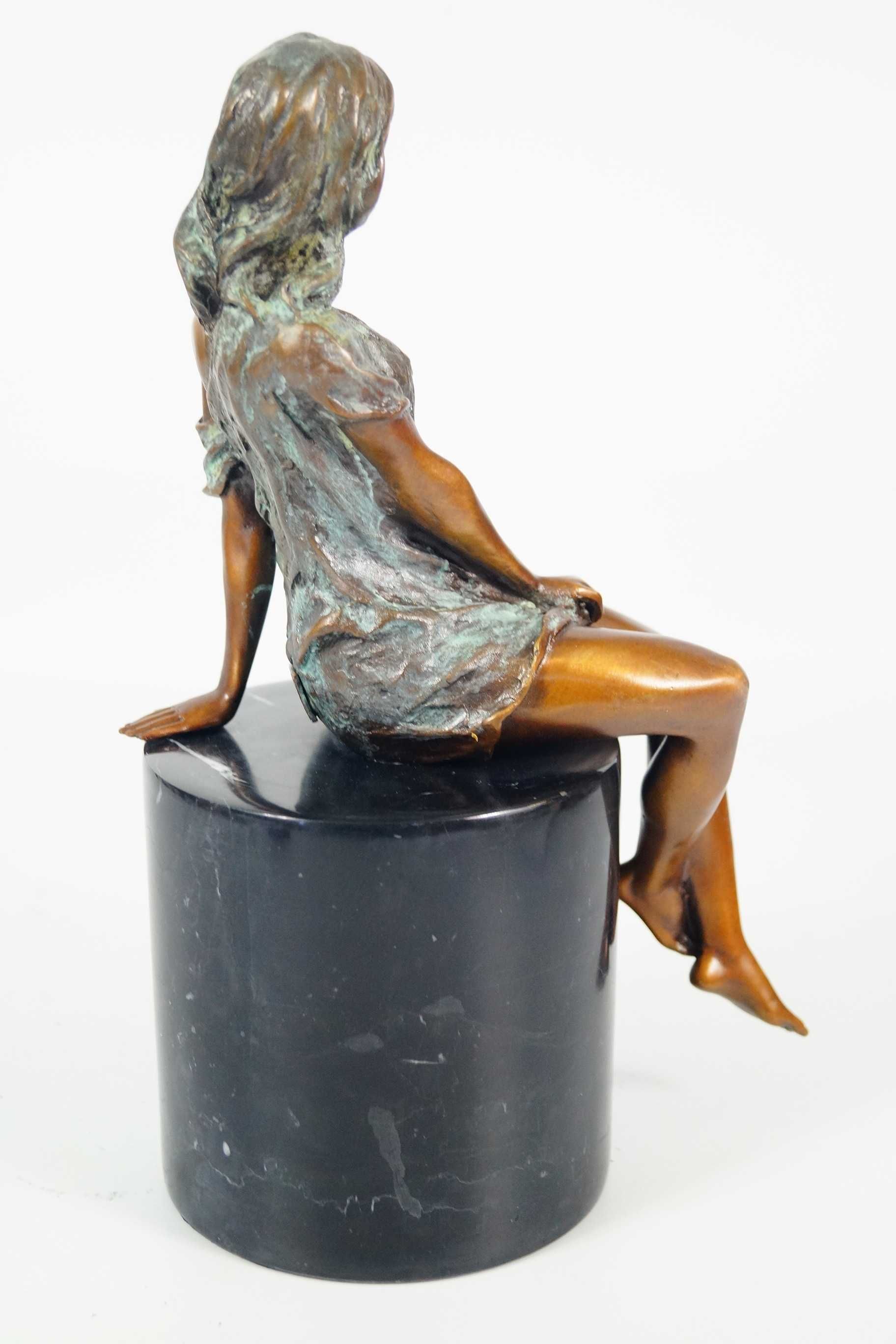 ZMYSŁOWA KOBIETA figura z brązu rzeźba AKT Kobiecy