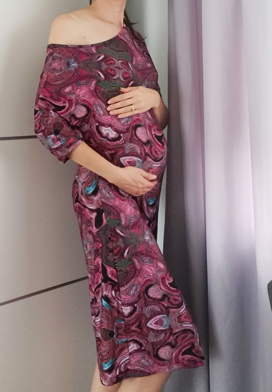 Sukienka ciążowa rozciągliwa
