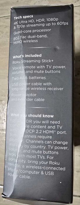 Roku 3810R – Media Player 4K HDR com Controlo por Voz