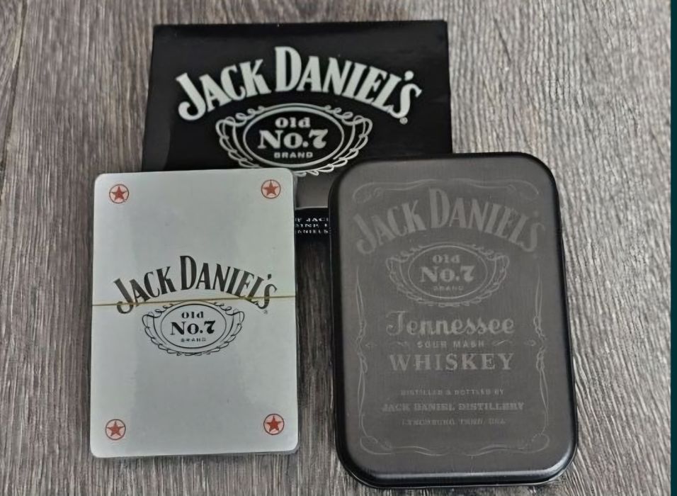 Karty Talia karty Jack Daniels Daniel's Metalowe eleganckie etui. NOWE