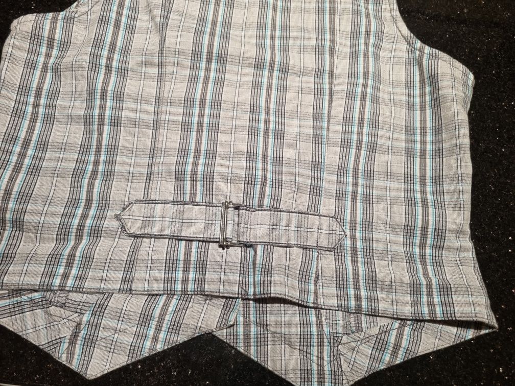 Kamizelka Gina BENOTTI 42 XL bezrękawnik w kratkę