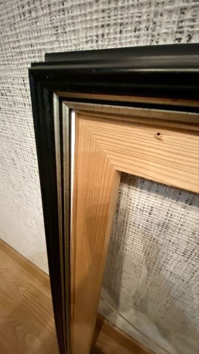 Рамка для картини 66х66 чорна-срібло (велика) або пишіть свою ціну!