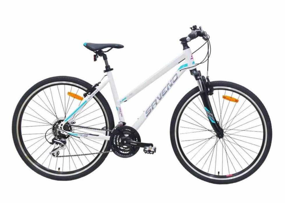 Rower crossowy 28 SAVENO Everest LDS 1.0 damski biały lekki