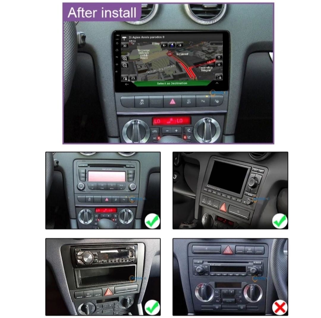 Radio 2 DIN Android Audi A3 8P