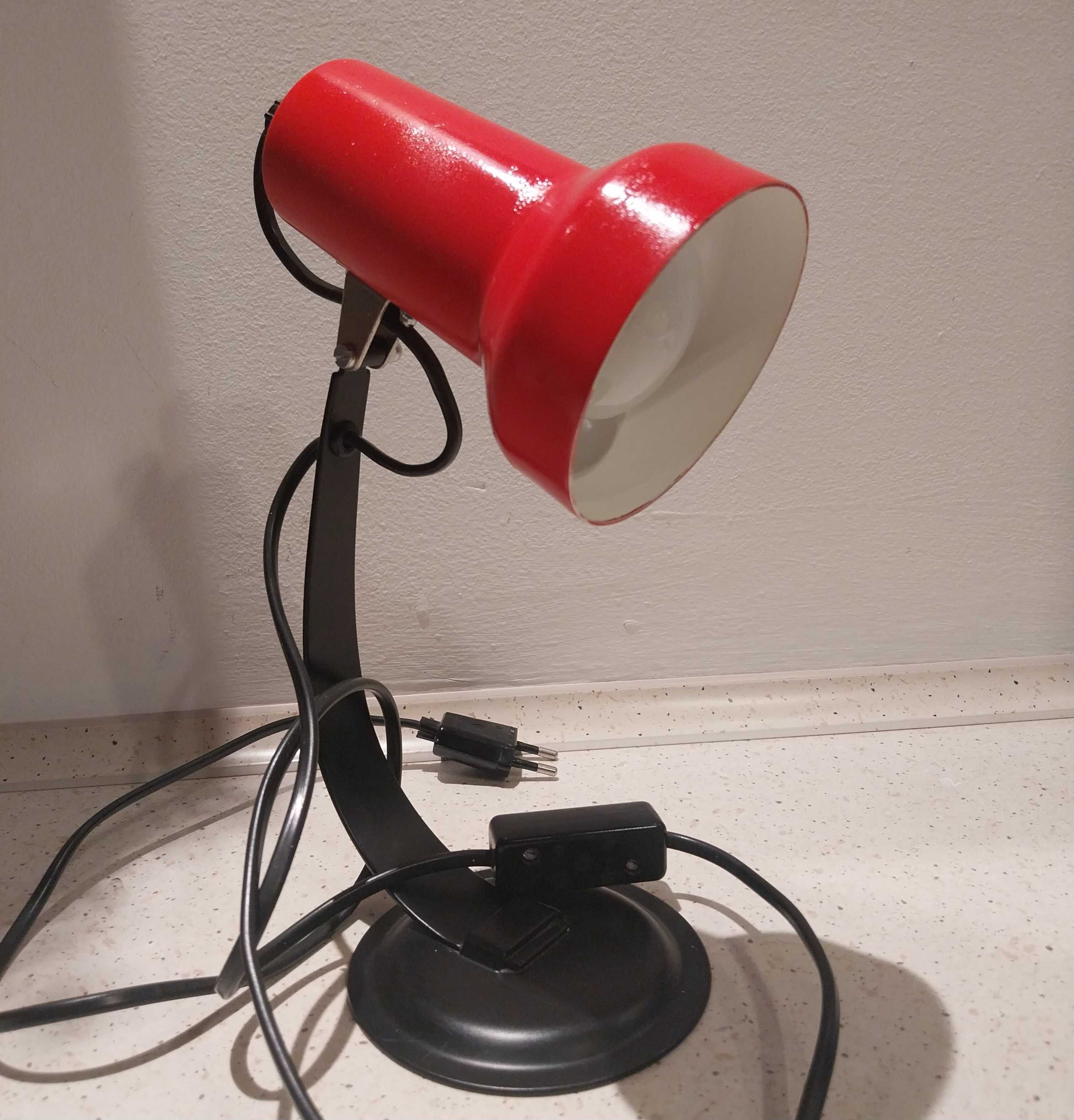 Lampka na biurko red vintage 70s dunska