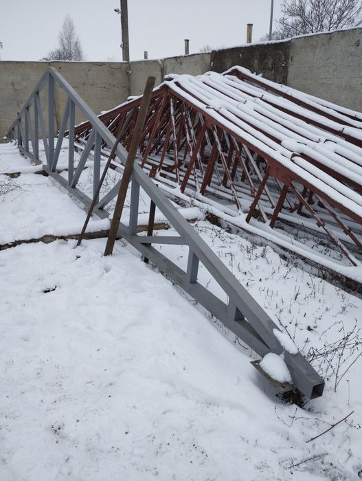 Продам ферми двухскатні різних розмірів, ангари ферми труби лист