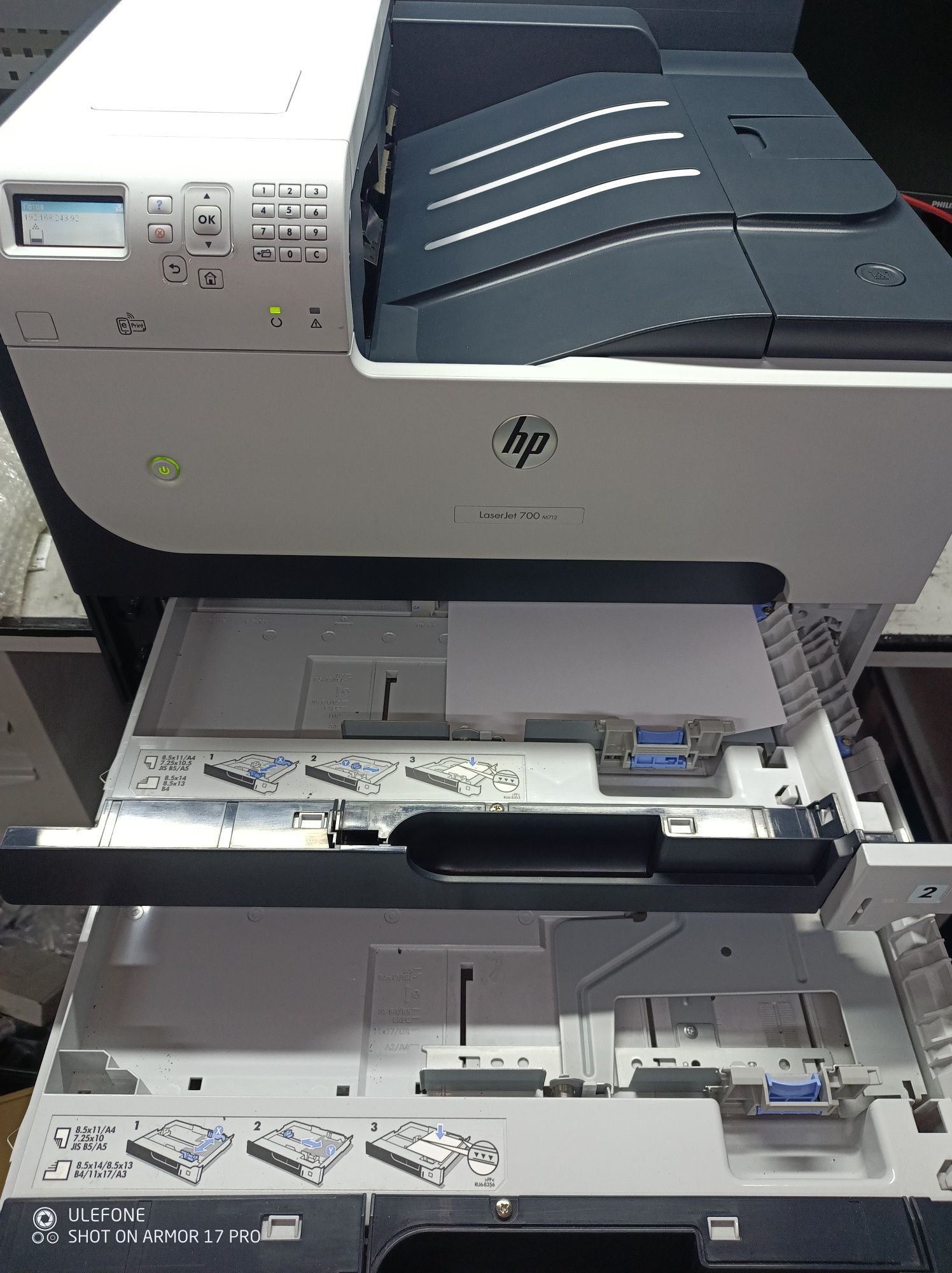 Монохромний лазерний принтер HP LaserJet Enterprise 700 M712dn A3
