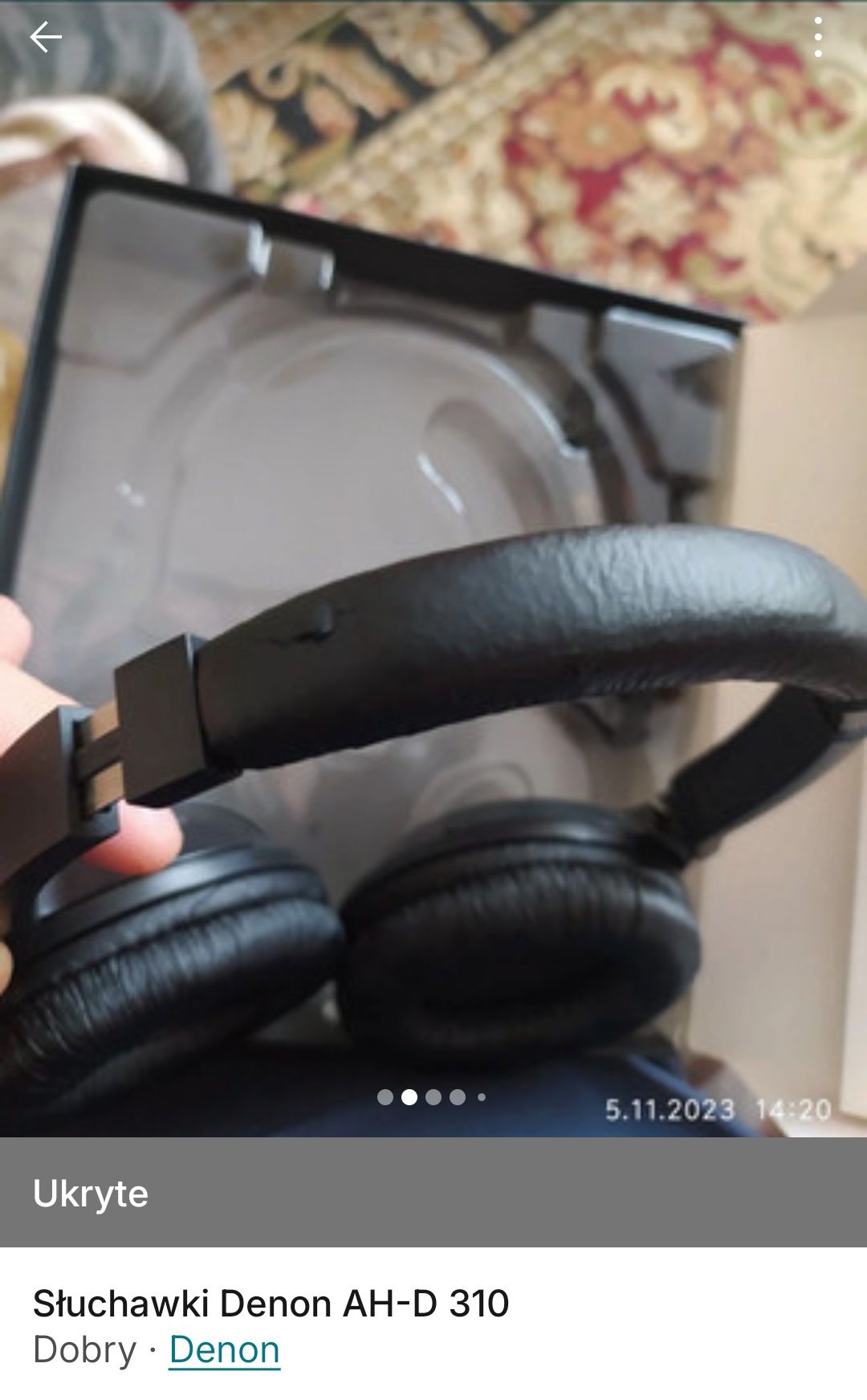 Słuchawki przewodowe Denon AH-D 310