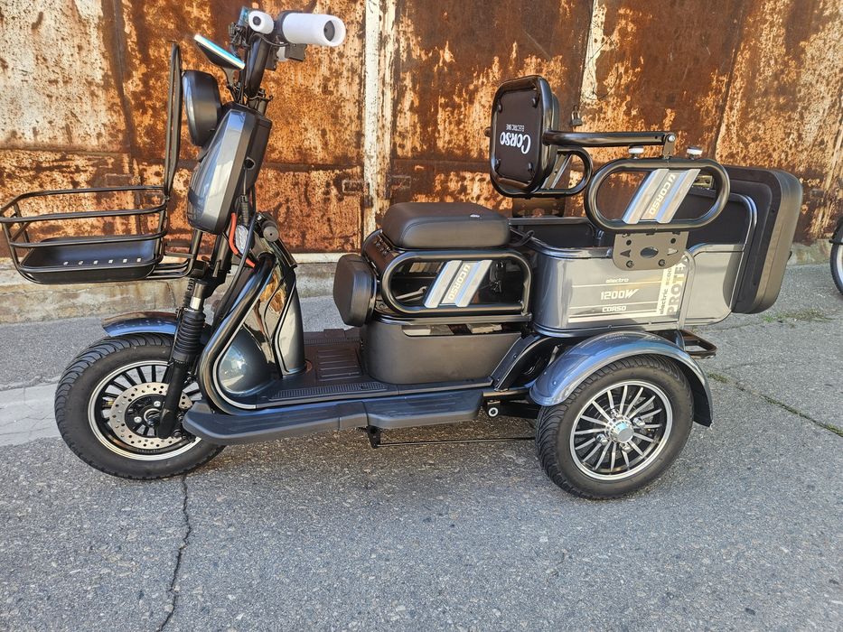 Електроскутер триколісний CORSO PROTEX 1200Вт 72V/23Ah