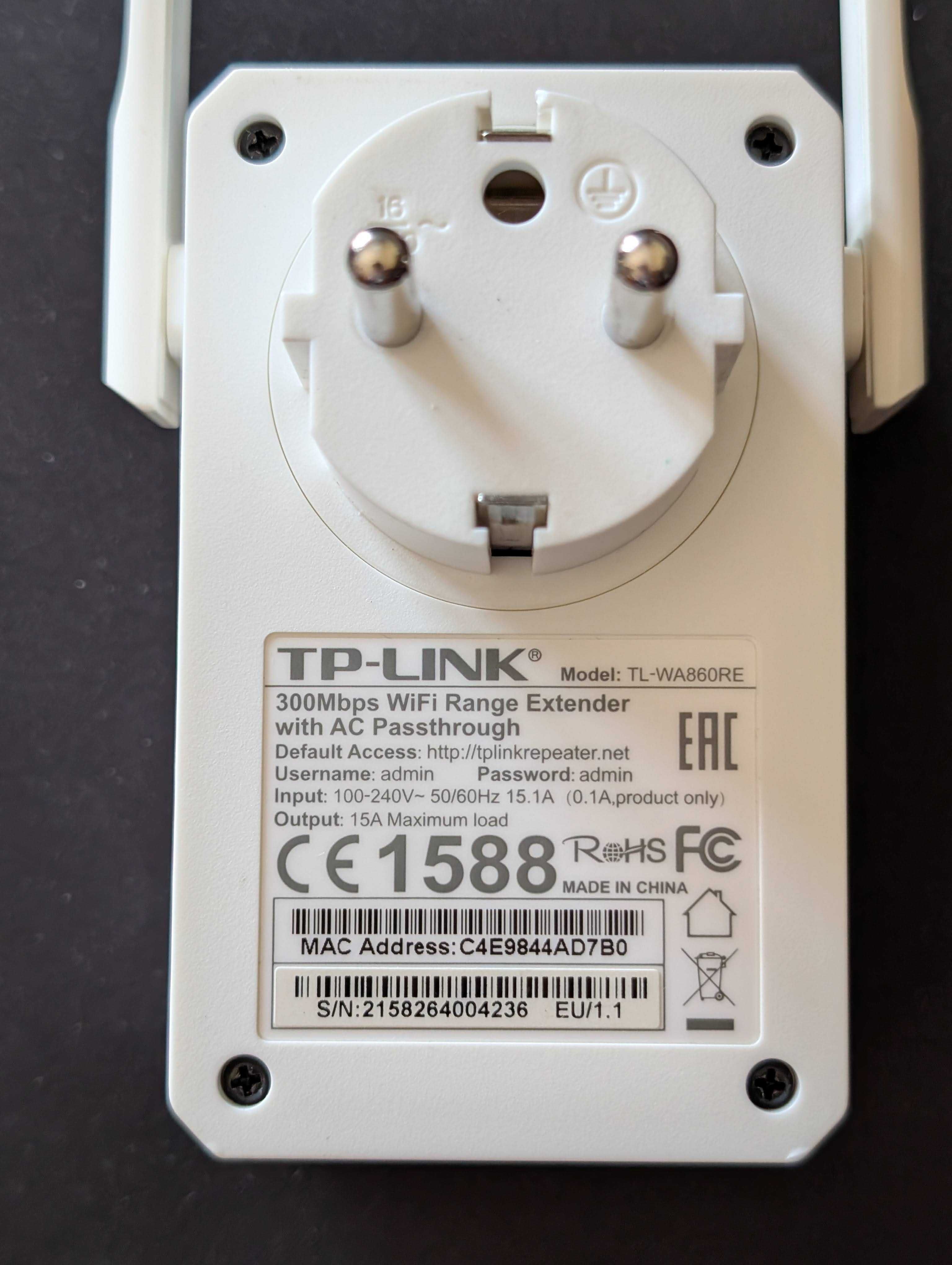 Repetidor de sinal WIFI TP-Link 300Mbps