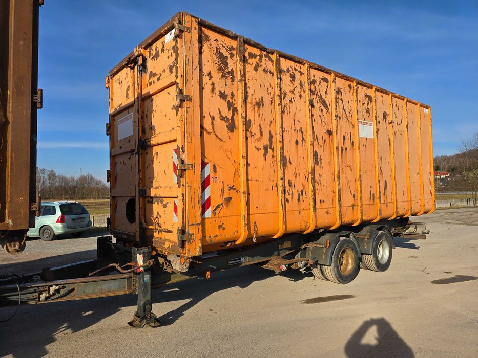 Huffermann Przyczepa 53m3 TANDEM do hakowca 19,5 BLIŹNIAK + KONTENER