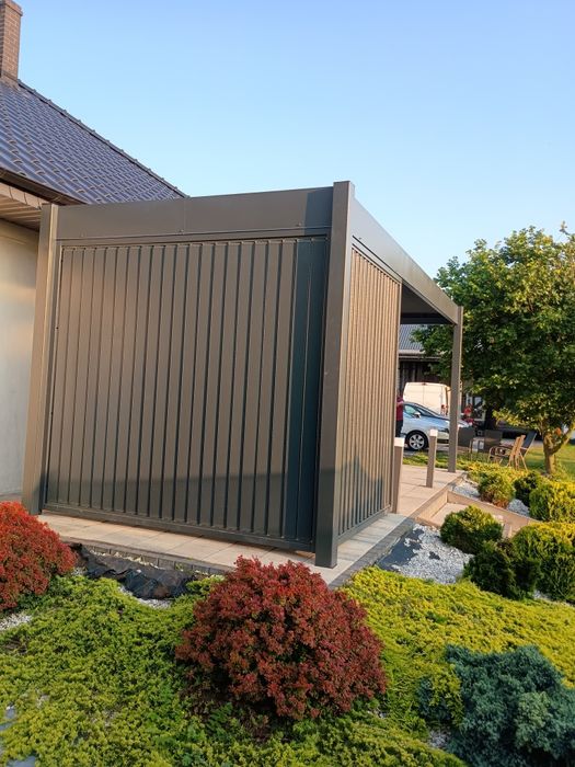 pergola carport altana wiata zadaszenie ogrod zaluzja system aluminium
