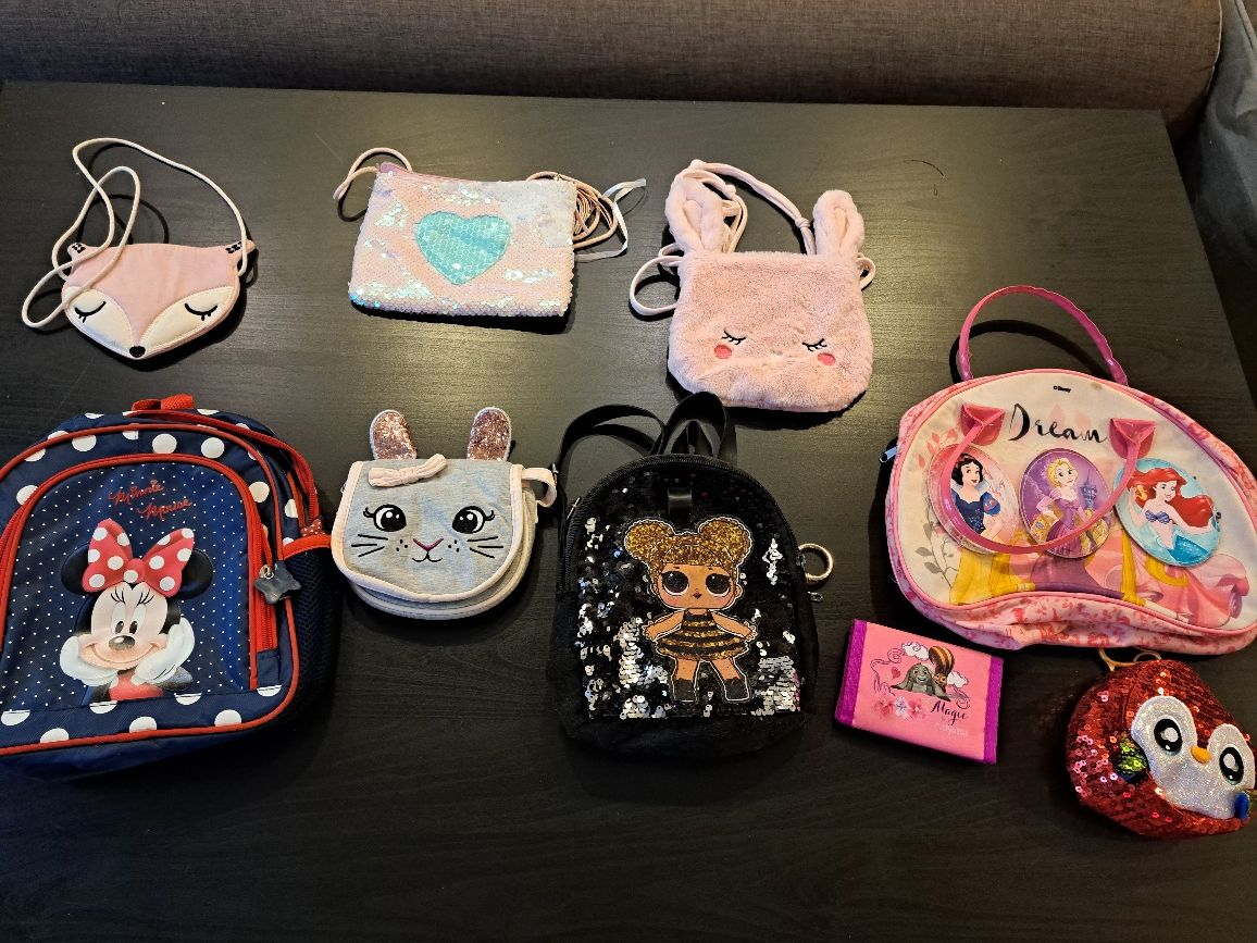 Torebki ,plecaki,portfel , myszka Minnie LOL Suprise
