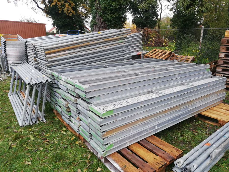 Rusztowanie elewacyjne fasadowe plettac blaty 2,5 lub 3m metalowe nowe