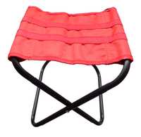 Krzesło turystyczne składane - czerwone