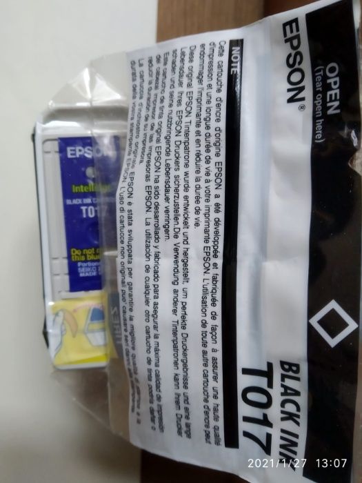 Tinteiros originais EPSON T017 e T018 (portes incl.)