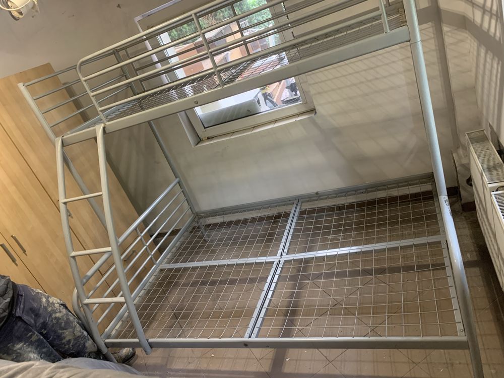 Łóżko piętrowe Ikea metalowe 2 i 3 osób.Pruszków