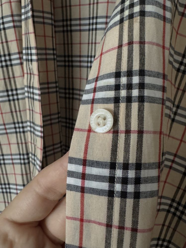 руюашка блузка сорочка burberry хлопок бавовна
