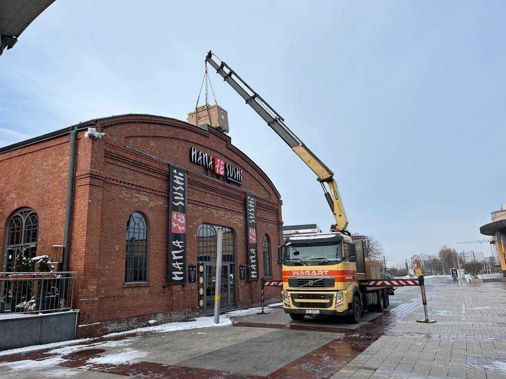 Transport HDS kontenery usługi HDS maszyny dźwigi lawety TANiO