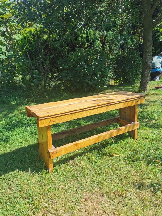 Ławka ogrodowa ławeczka ława drewniana taras balkon ogord