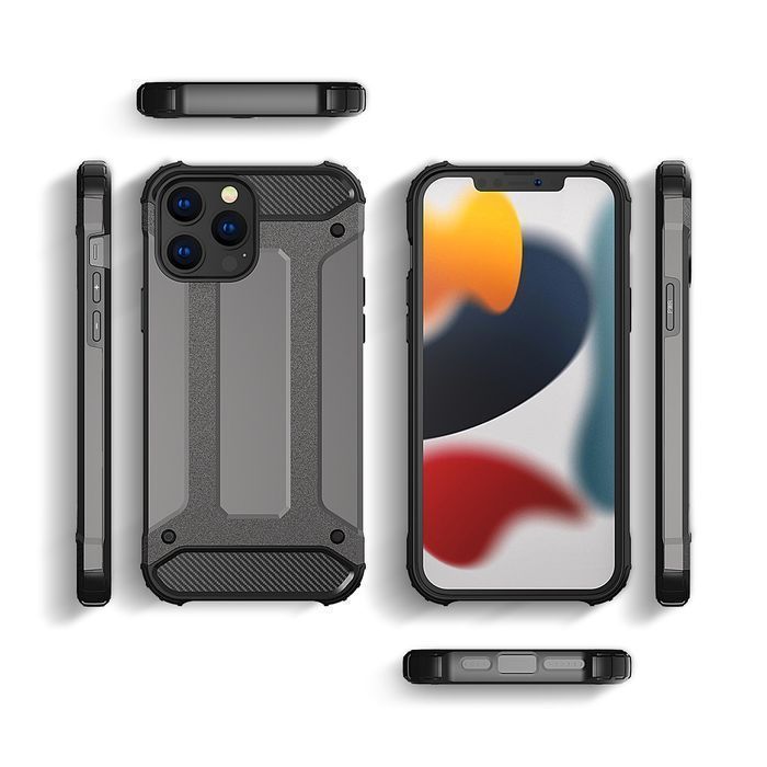 Hybrid Armor Pancerne Hybrydowe Etui Pokrowiec Iphone 13 Pro Max Złoty