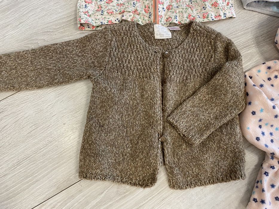 Kurteczka sweterek polarek da dziewczynki 86 cm kurtka polat sweter