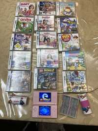 Pack consola DSi + 15 jogos e porta jogos