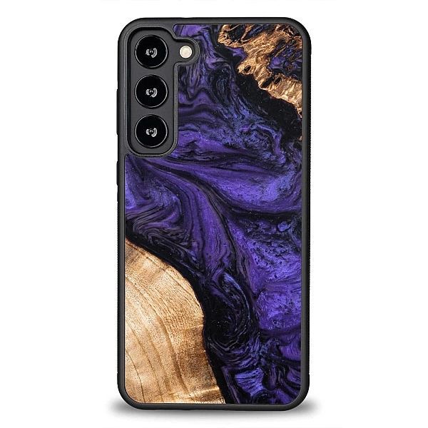 Etui z drewna i żywicy na Samsung Galaxy S23 Plus Bewood Unique Violet