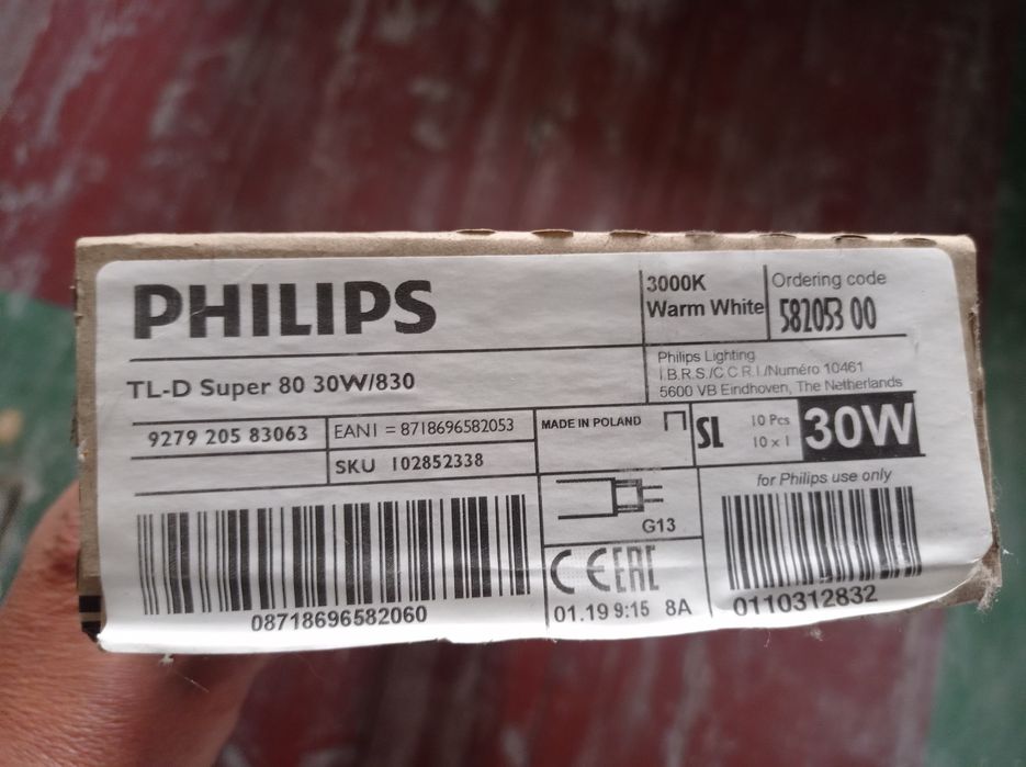 Świetlówka liniowa Philips 18 Watt 4000k G13/840 30 Watt,8 Watt G5/840