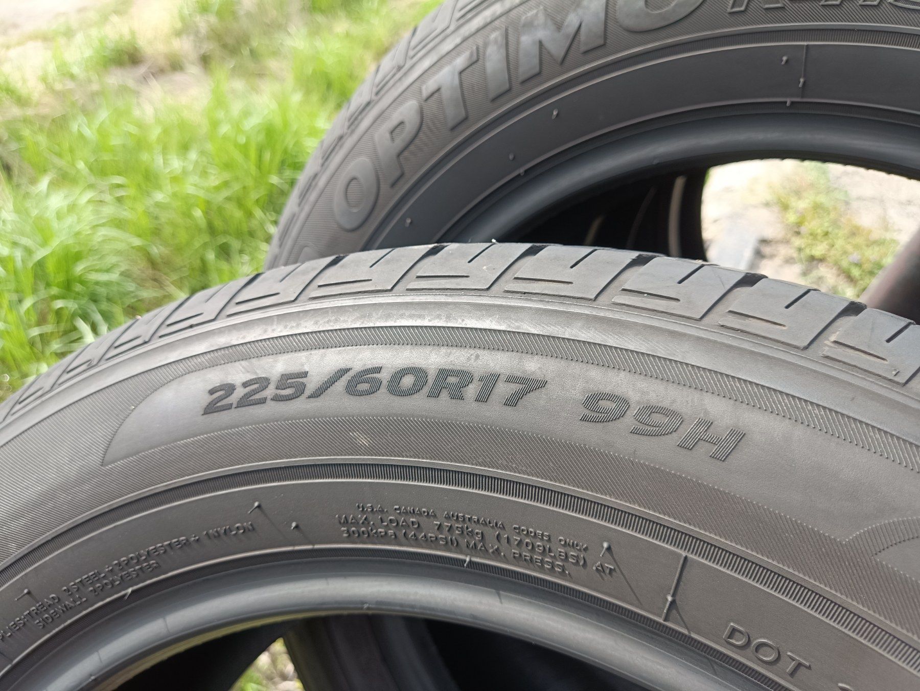 Літні шини Hankook 225/60 R17 резина Р17