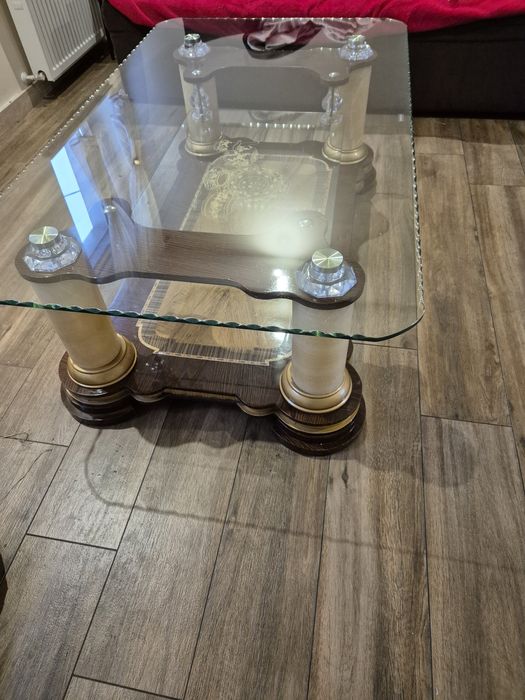 Stół szklany,ława, ręcznie wykonany