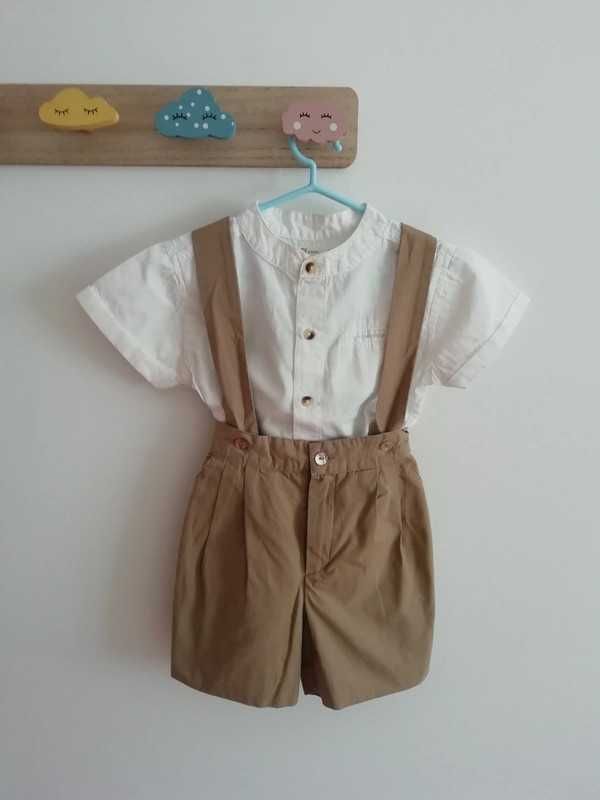 Conjunto de cerimónia menino 2 anos - camisa + calções