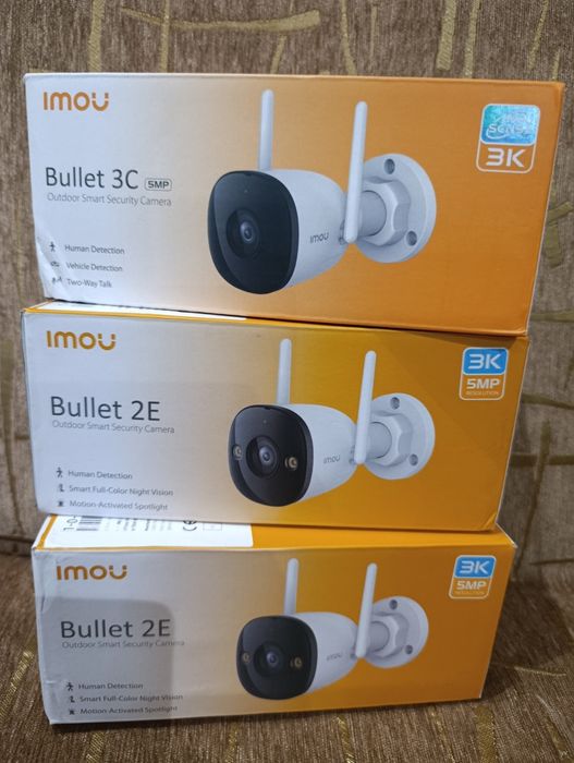 Камера відеонагляду IMOU Bullet 2E 5мп. Відеоспостереження на вайфай